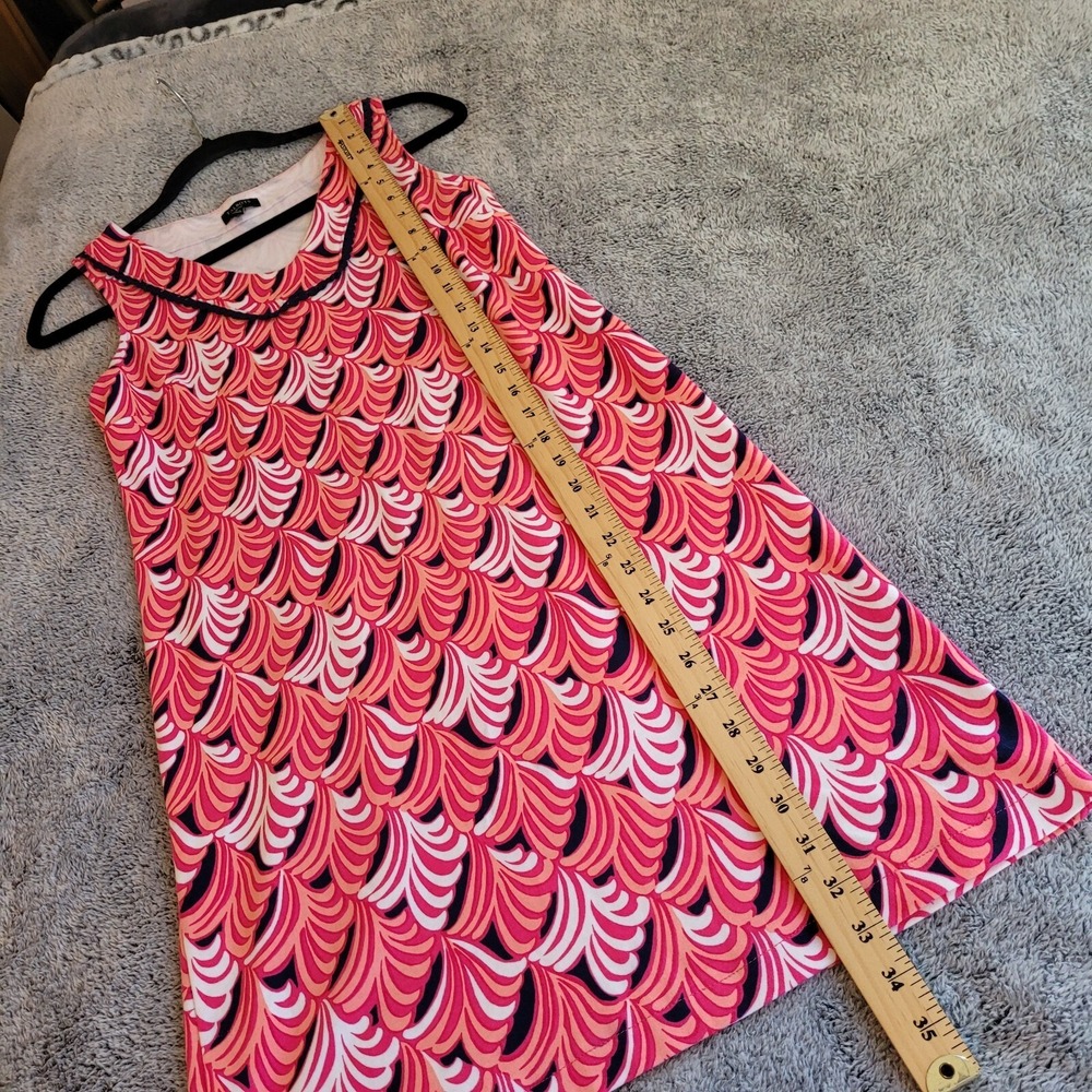 Talbots Beachy Dress XS Petite Pink Jersey Knit Sheath Cotton Coastal 16546 - Picture 6 of 10